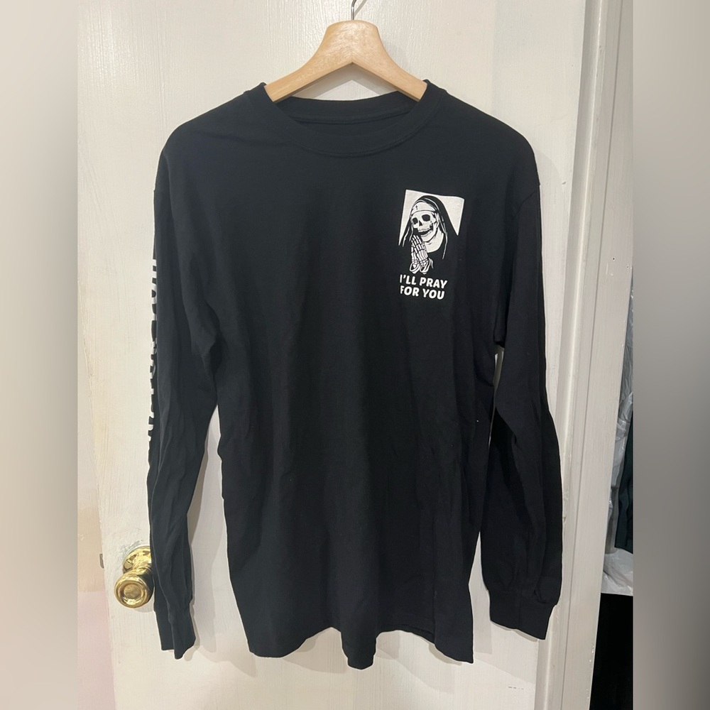 Riot Society Black Long Sleeve Graphic Tee